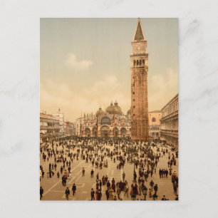 Italien Konsert St Marks Place Venedig Resa Vykort