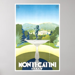 Italien Konst Montecatini Terme Tryck Italiensk Re