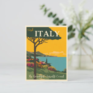 Italien, konstillustration, vykort
