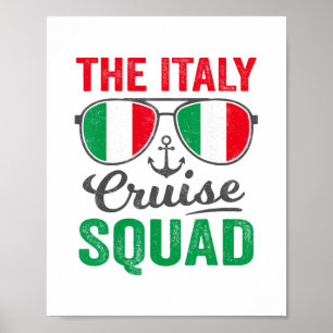 Italien Kryssningsgäng 2025 Italiensk Semester Mat Poster