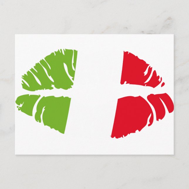 italien kyss vykort (Framsida)