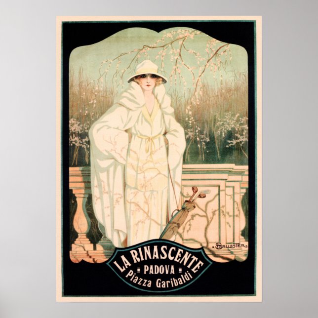 Italien LA RINASCENTE Padova Departmental Store Ad Poster (Framsidan)