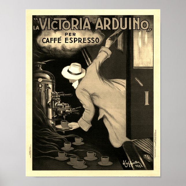 Italien La Victoria Arduino Caffe Expresso - Adver Poster (Framsidan)
