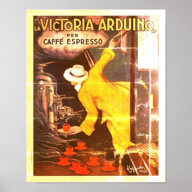 Italien La Victoria Arduino Caffe Expresso - Adver Poster (Framsidan)