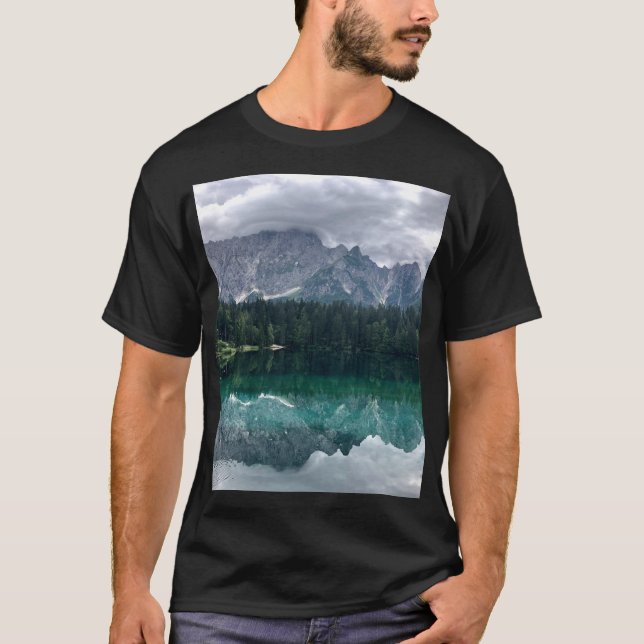 Italien Laghi Di Fusine T-Shirt (Framsida)