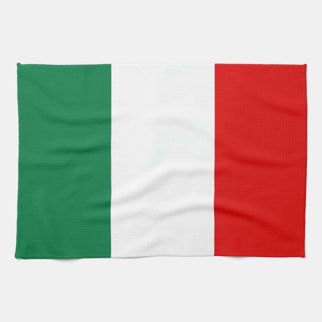 italien land flagga handduk kökshandduk (Horisontell)