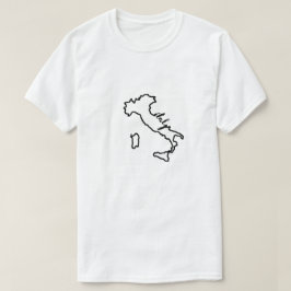 Italien Land kontur med Italien Skriptmodern T Shirt