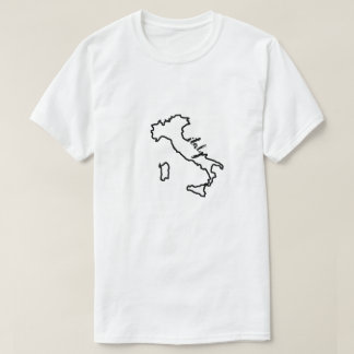 Italien Land kontur med Italien Skriptmodern T Shirt