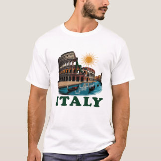 Italien Landmark Passion T-Shirt Design