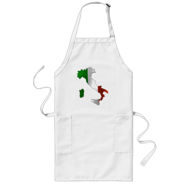 italien långt förkläde (Framsidan)