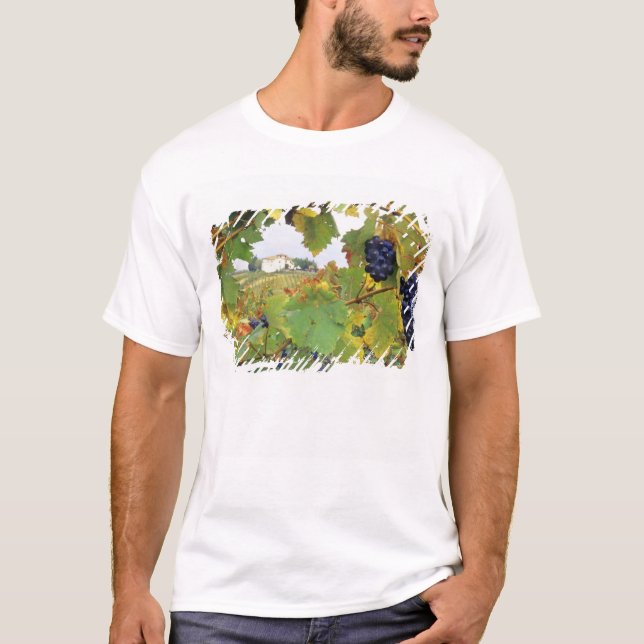 Italien, lantgård i Toscana sedd genom Tee (Framsida)