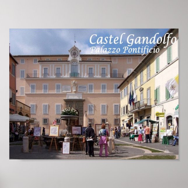 Italien - Latium - Castel Gandolfo - Papal Papal - Poster (Framsidan)