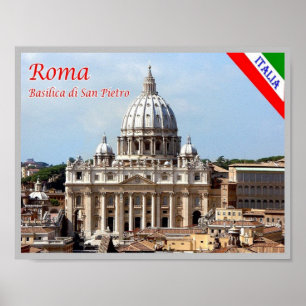 Italien - Latium - Rom - Basilica Saint Peter - Poster