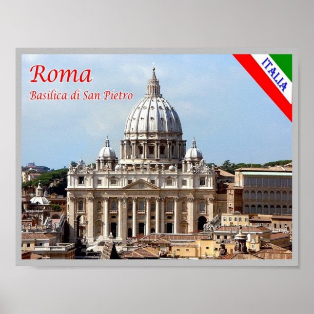 Italien - Latium - Rom - Basilica Saint Peter - Poster (Framsidan)