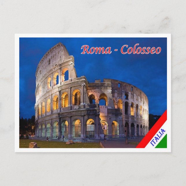 Italien - Latium - Rom - Colosseo - Vykort (Framsida)