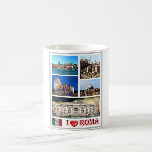 Italien - Latium - Rom - I Kärlek - Kaffemugg (Center)