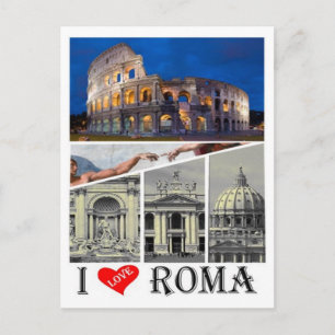 Italien - Latium - Rom - I Kärlek - Vykort