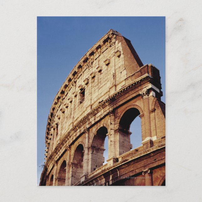 Italien,Latium,Rom,Kolosseum vid solnedgång Vykort (Framsida)