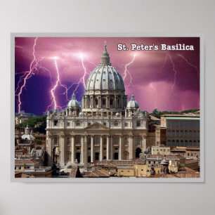 Italien - Latium - Rom - St Peter's Basilica - Poster