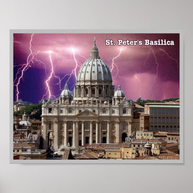 Italien - Latium - Rom - St Peter's Basilica - Poster (Framsidan)