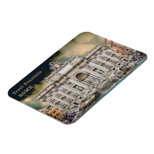 Italien - Latium - Rom - Trevi Fontän - Magnet (Vänstra Sidan)
