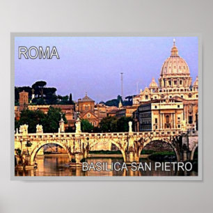 Italien - Latium - Roma - Basilica Saint Peter - Poster