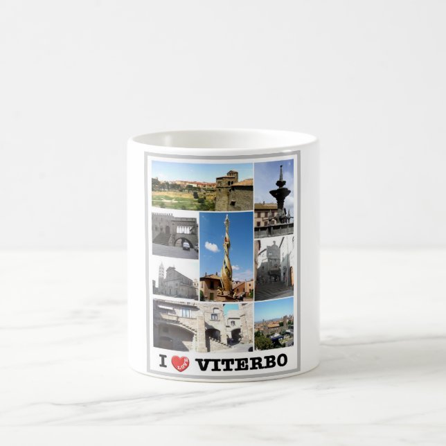 Italien - Latium - Viterbo - I Kärlek - Kaffemugg (Center)