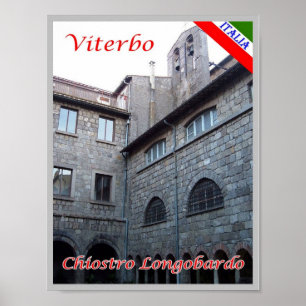 Italien - Lazio - Longobard Cloister - Poster