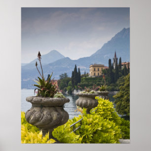 Italien, Lecco provins, Varenna. Villa Monastero, Poster