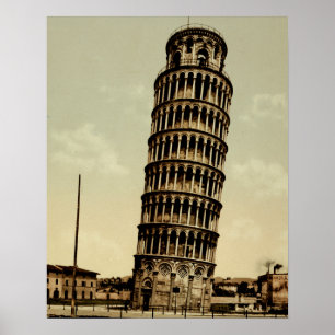Italien Leende Torn Pisa Poster