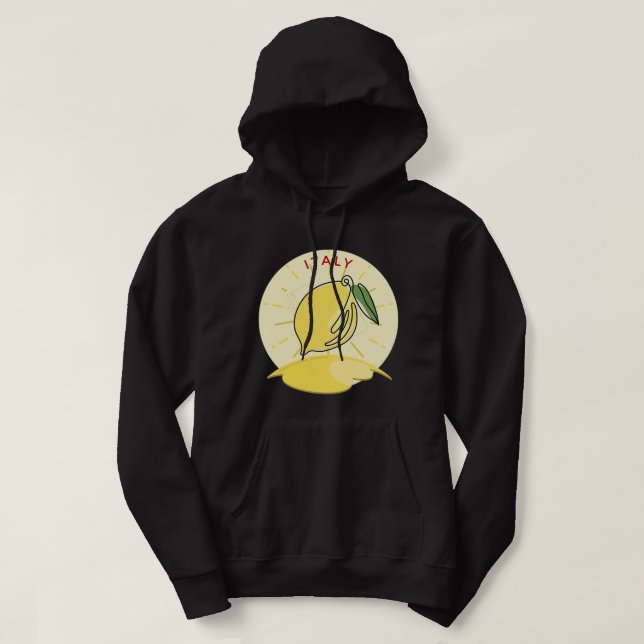 Italien Lemons Lemon Hoodie (Design framsida)