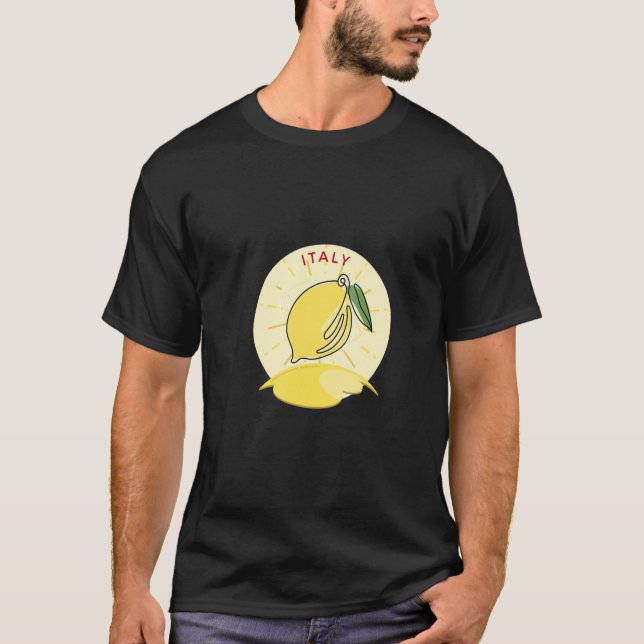 Italien Lemons Lemon T Shirt (Framsida)