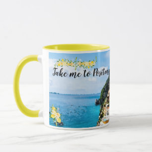 Italien Lemons vid Positano Mugg Amalfi Kusten