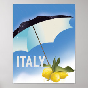 Italien Lemons Vintage stil reseaffisch Poster