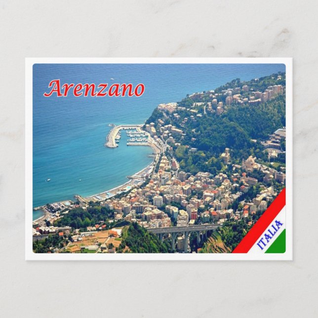 Italien - Ligurien - Arenzano - Vykort (Framsida)