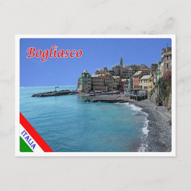 Italien - Ligurien - Bogliasco - Vykort (Framsida)