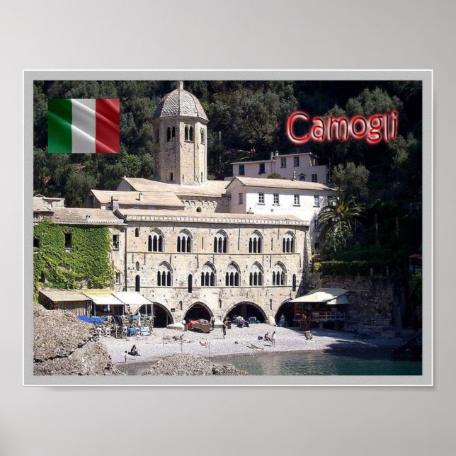Italien - Ligurien - Camogli - Poster (Framsidan)