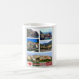 Italien - Ligurien - Cinque Terre - I Kärlek - Kaffemugg