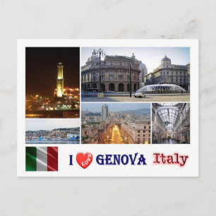 Italien - Ligurien - Genoa - Mosaic - Vykort