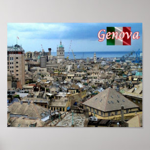 Italien - Ligurien - Genua - Distrikt - Poster