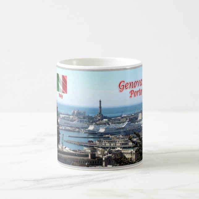 Italien - Ligurien - Genua - Harbour - Kaffemugg (Center)