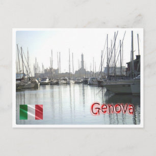 Italien - Ligurien - Genua - Harbour - Vykort