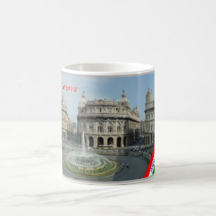 Italien - Ligurien - Genua - Piazza Ferrari - Kaffemugg