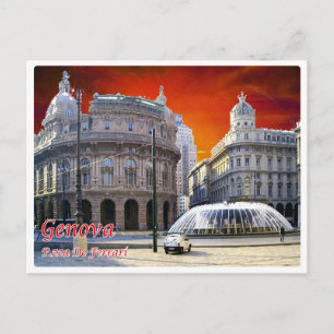 Italien - Ligurien - Genua - Piazza Ferrari - Vykort