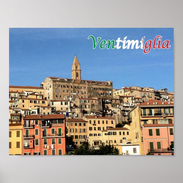 Italien - Ligurien - Ventimiglia - Poster (Framsidan)