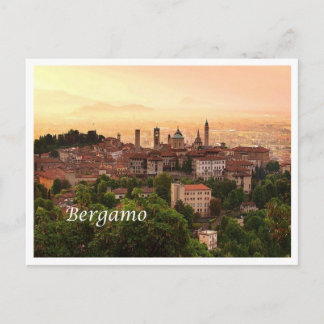 Italien - Lombardiet - Bergamo - Soluppgång - Vykort
