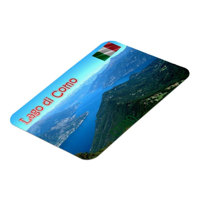 Italien - Lombardiet - Como - Sjö Como View - Magnet (Vänstra Sidan)