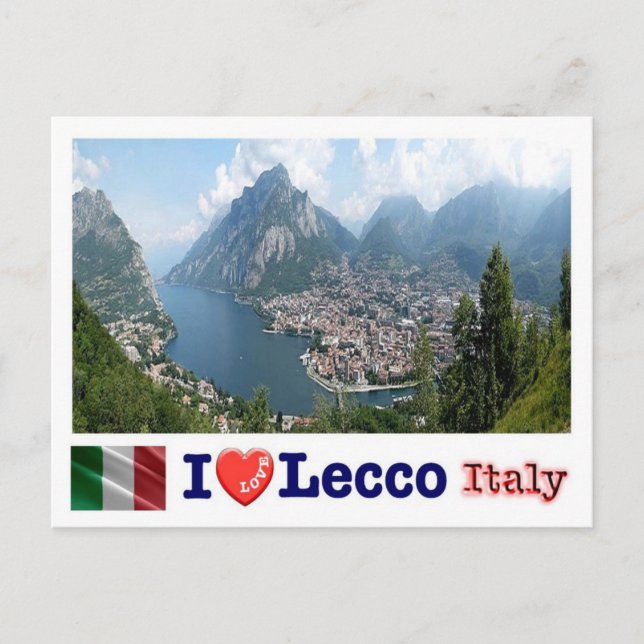 Italien - Lombardiet - Lecco - Vykort (Framsida)