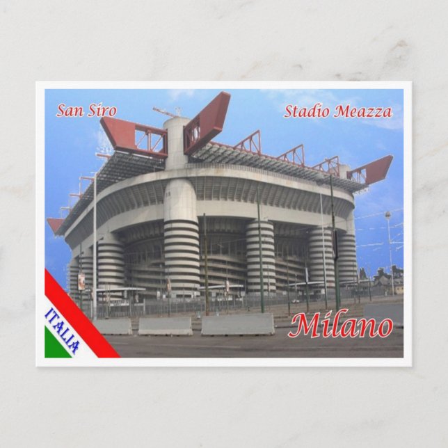Italien - Lombardiet - Milano - San Siro Stadium M Vykort (Framsida)