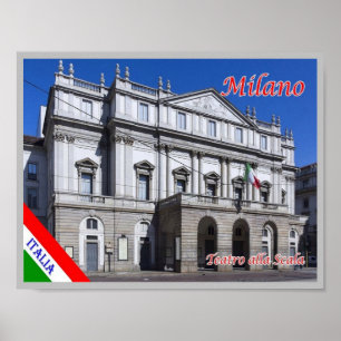 Italien - Lombardiet - Milano - Theater alla Scala Poster